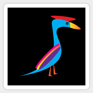 Colorful Woodpecker Illustration Sticker